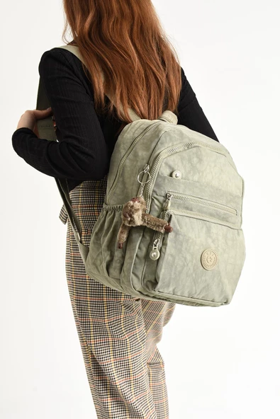 571 collections Ultra Hafif Orta Boy Sırt Çantası  Çok Cepli Vizon (Model: 571-4B) ürün görseli 1