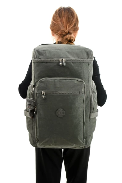 571 collections Büyük Boy Ultra Hafif Çok Bölmeli Dağcı Sırt Çantası Gri (Model: 571-7D) ürün görseli 1
