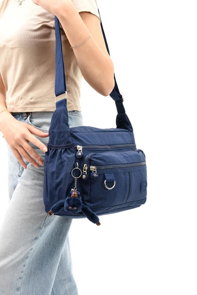 571 collections Çapraz Askılı Ultra Hafif Çok Cepli Bayan Omuz Çantası Laci (Model: 571-6D) ürün görseli 1