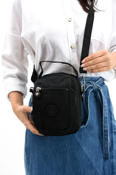 571 collections Çapraz Askılı Ultra Hafif Çok Cepli Unisex Çantası Siyah (Model: 571-6K) ürün görseli 1