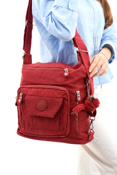 571 collections Ultra Hafif Hem Sırt Hem Omuz Kadın Çantası Kırmızı (Model: 571-5B) ürün görseli 1