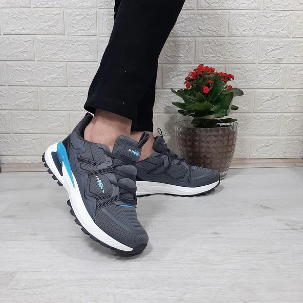 M.P. 1642 Füme Memoryfoam Kaydırmaz Rahat Spor Ayakkabı ürün görseli 1