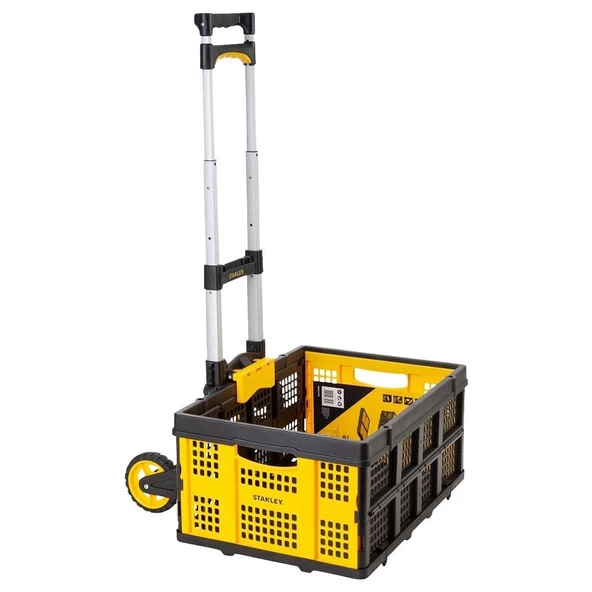 Stanley Ft509 70Kg Katlanır Alüminyum El Arabası + Ft505 25Kg Katlanır Çok Amaçlı Taşıma Sepeti ürün görseli 1