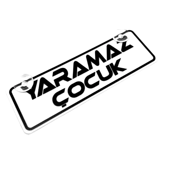 Yaramaz Çoçuk Yazılı Sök Tak Dekor Plaka ürün görseli 1