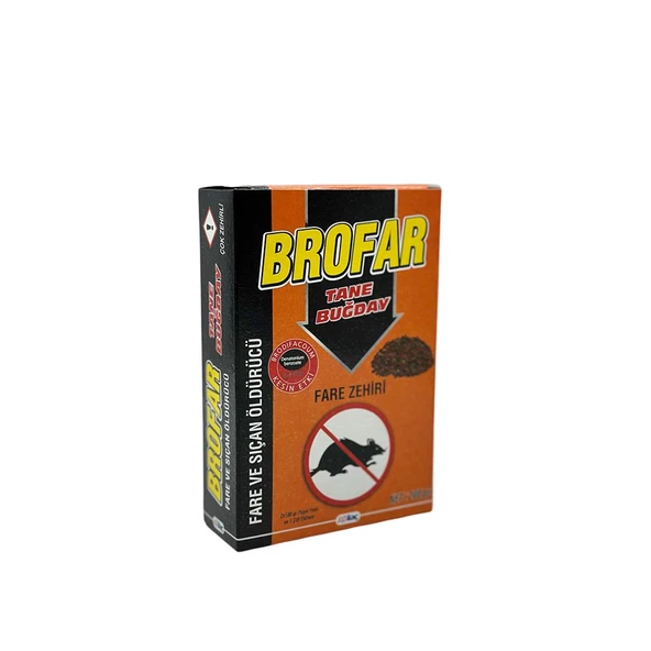 Brofar Tane Buğday Fare Zehiri 200 gr ( 2 x 100 gr Poşet ) ürün görseli 1