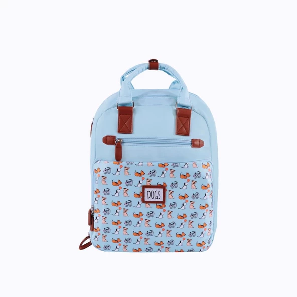 Biggdesign Dogs Laptop Sırt Çantası Mavi ürün görseli 1