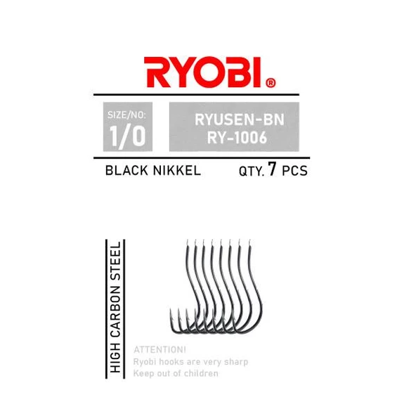 Ryobi Ryusen RY-1006 Black Nickel Olta İğnesi ürün görseli 1