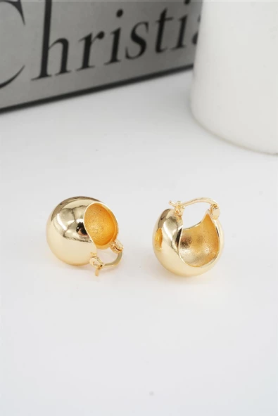 Kadın Vip Seri 1.8 cm Oval Model Küpe ürün görseli 1