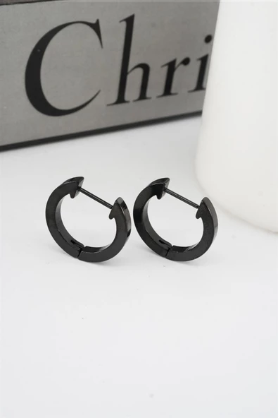 Kadın 316 L Paslanmaz Çelik 2 cm Oval Model Küpe ürün görseli 1