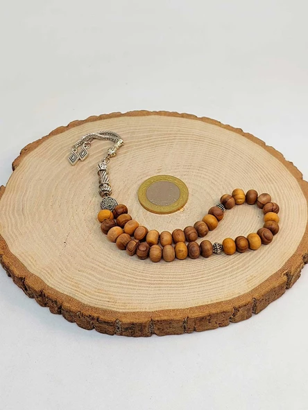 Zeytin Ağacı 33lük Tesbih 5*8mm (45142) - Resim 3