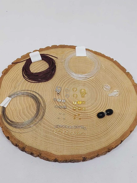 Altın, Rodyum & Kehribar Klips Takı Kapama 4'lü Set (52456) ürün görseli 1