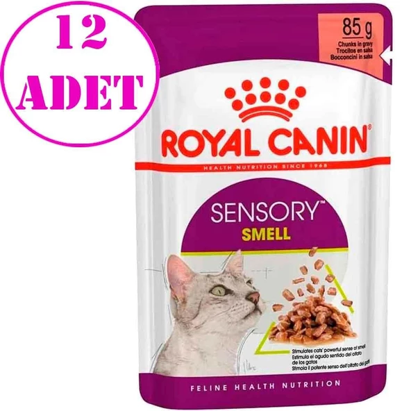 Royal Canin Sensory Smell Etli ve Balıklı Soslu Kedi Konservesi 85 Gr 12 AD ürün görseli 1