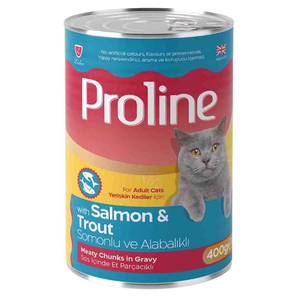 Proline Kedi Konserve Maması Somonlu ve Alabalıklı 400 Gr ürün görseli 1