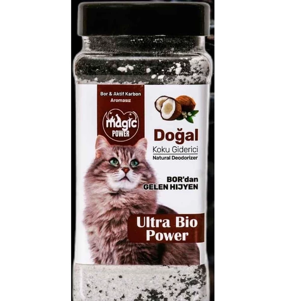 Magic Power Kedi Kumu Koku Giderici Bor+ Aktif Karbon 175 Gr ürün görseli 1