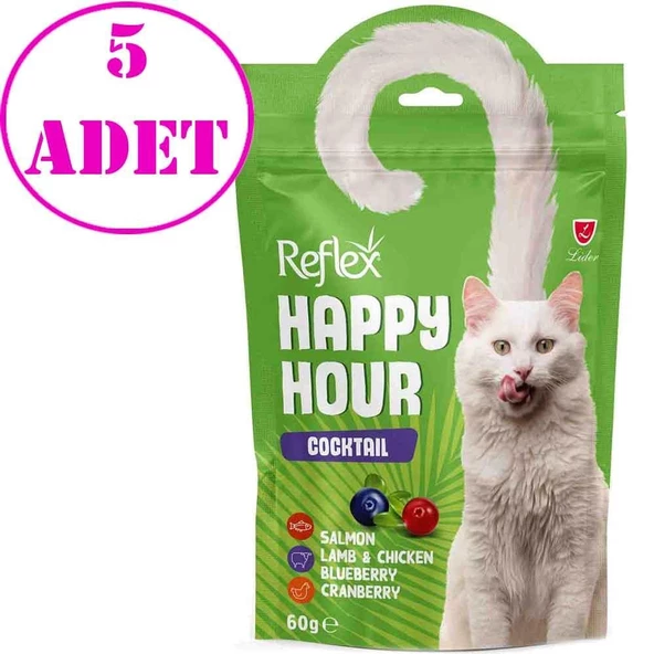 Reflex Kedi Ödülü Happy Hour Kokteyl 60 Gr 5 AD ürün görseli 1