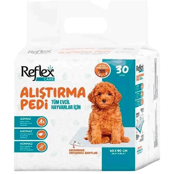 Reflex Care Kaydırmaz Köpek Alıştırma Pedi 60x90cm (30'lu) ürün görseli 1
