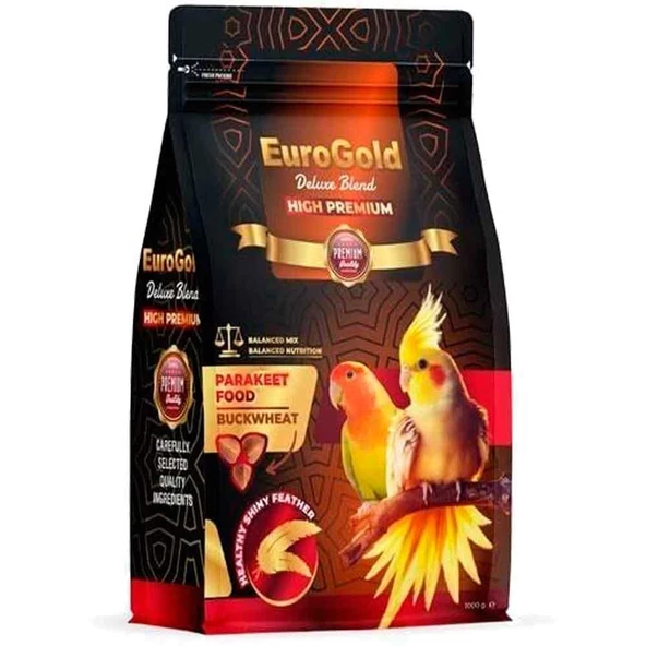 EuroGold Deluxe Blend Paraket Yemi Kara Buğday Katkılı 1 Kg ürün görseli 1
