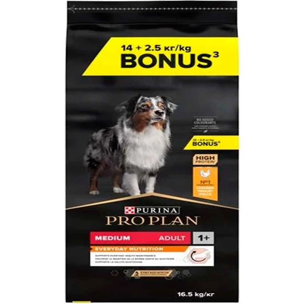 Pro Plan Köpek Maması Medium Adult Tavuklu 16,5 Kg ürün görseli 1