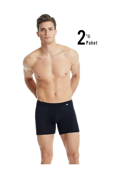 Blackspade 9313 Erkek 2'li Ekonomik Paket %94 Modal Silver Uzun Boxer ürün görseli 1