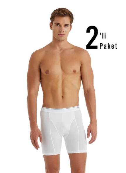 Blackspade 9216 2'li Paket Tender Cotton Erkek %92 Pamuk Uzun Retro Boxer ürün görseli 1