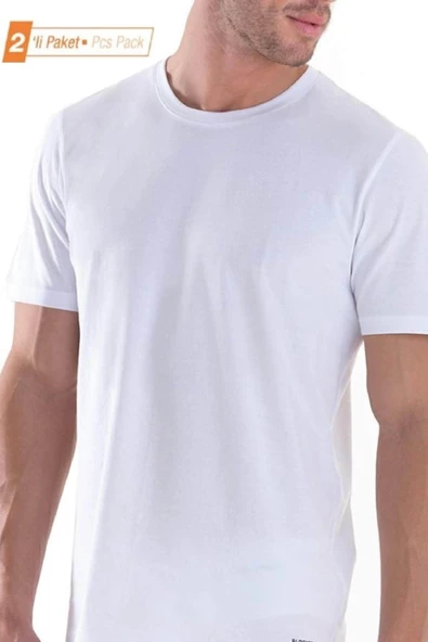 Blackspade 9218 %100 Pamuk 2'li Ekonomik Paket Erkek T-shirt Fanila ürün görseli 1