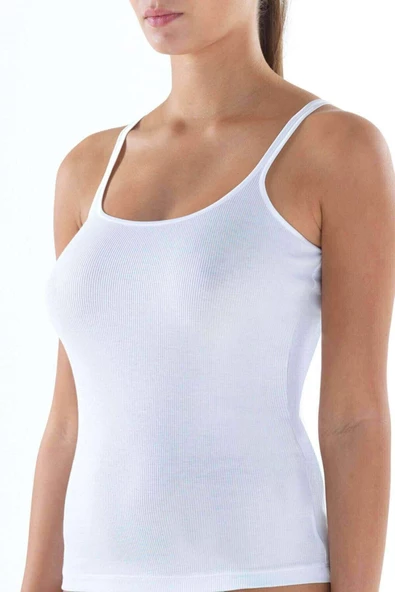 Blackspade Kadın %96 Organik Pamuk ( Cotton ) Ribana Fine Atlet ürün görseli 1