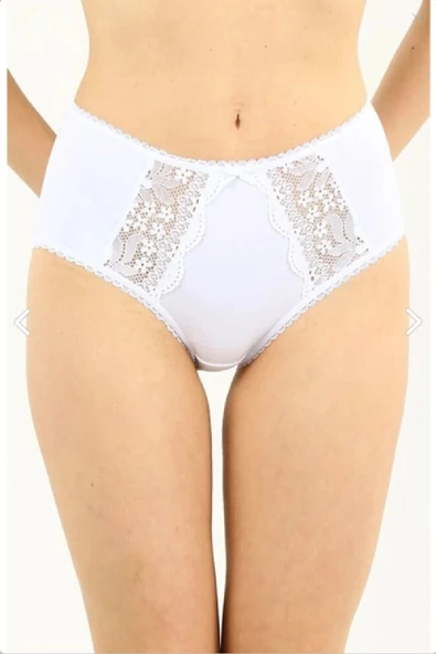 İmer 4100 Kadın Modal Dantel Detaylı Yüksek Bel Slip & Külot ürün görseli 1