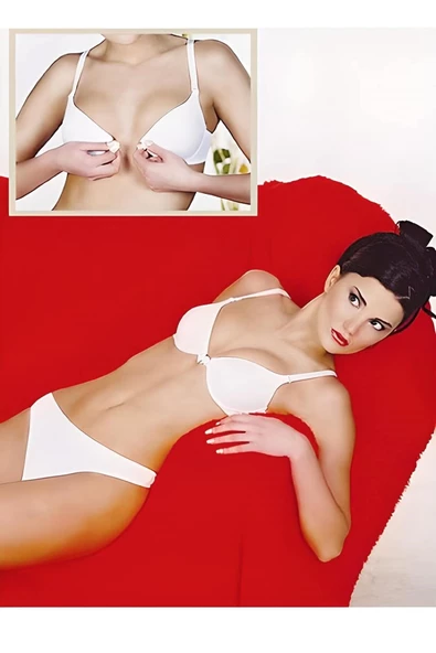 Bella Donna 11015 Boş Cup Önden Klips li Balenli Sütyen ürün görseli 1