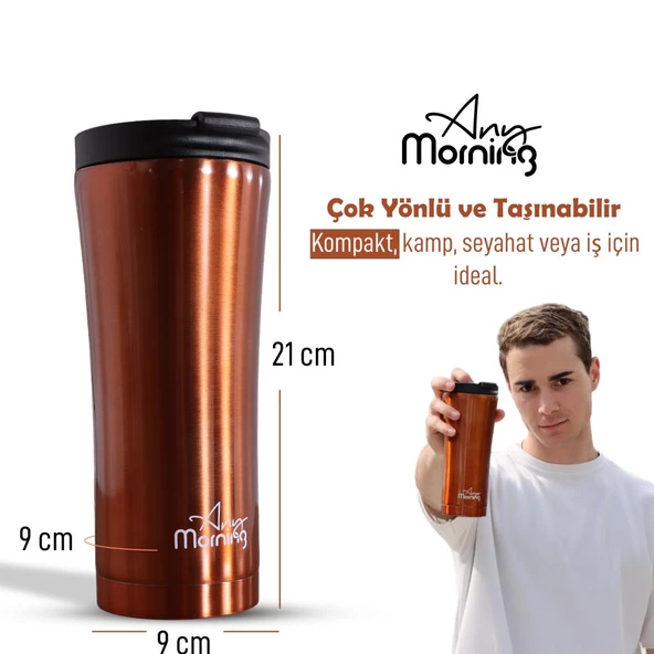 Any Morning SI231905 Termos Mug Bakır 450 ml - Resim 9