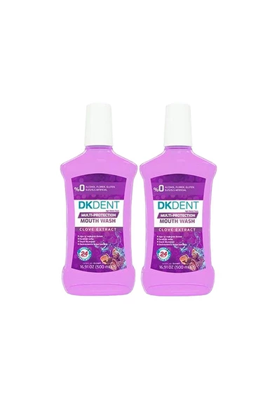 Dkdent Karanfil Özlü Ağız Bakım Suyu 500 ml x 2 Adet ürün görseli 1