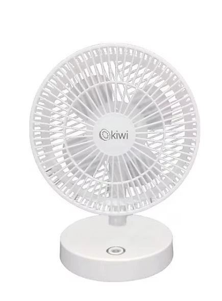 Kiwi Kfan-7607 Şarjlı Beyaz Ayarlanılabilir Mini Fan Masa Üstü Vantila ürün görseli 1