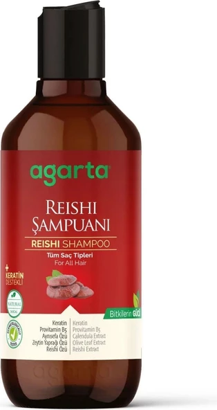 Agarta Doğal Reishi Özlü Tüm Saç Tipleri için Şampuan 400 ml ürün görseli 1