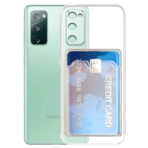 Gpack Samsung Galaxy S20 FE Kılıf 1 Adet Kartlıklı Silikon Kamera Korumalı ürün görseli 1