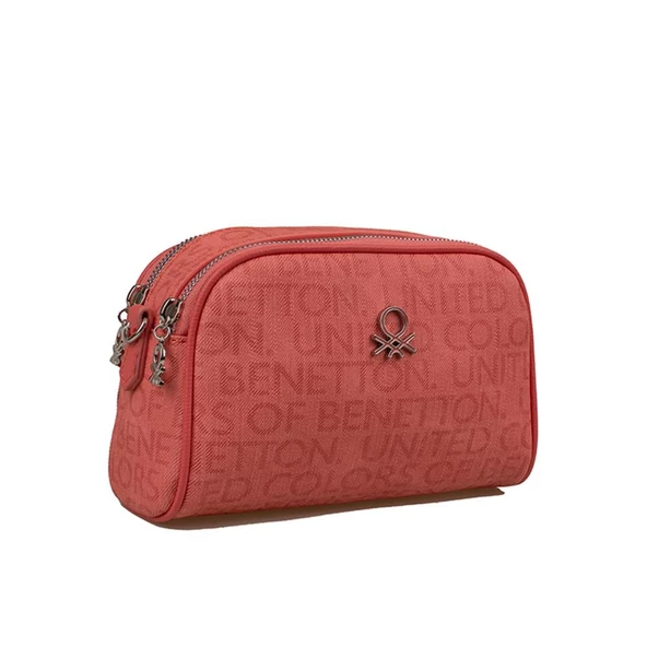 Benetton Mercan Monogram Eskitme Kadın Çapraz Çanta BNT 1278 ürün görseli 1