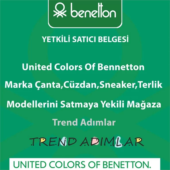 Benetton Bej Monogram Eskitme Kadın Çapraz Çanta BNT 1275 - Resim 4