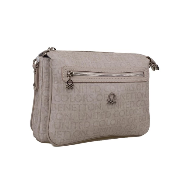 Benetton Taş Eskitme Monogram Kadın Çapraz Çanta BNT 1276 ürün görseli 1