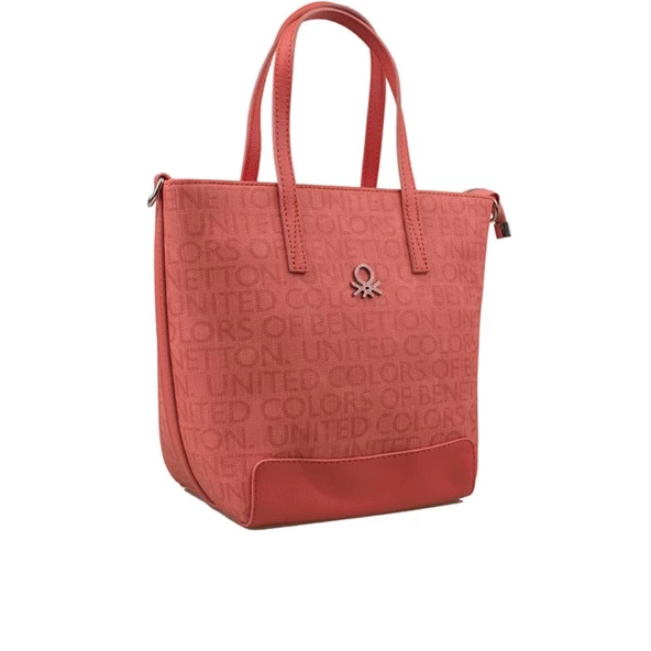 Benetton Mercan Monogram Eskitme Kadın El Çantası BNT 1331 ürün görseli 1