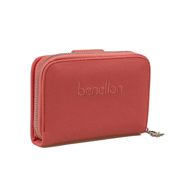 Benetton Mercan Nano Orta Boy Kadın Cüzdan BNT 1303 ürün görseli 1