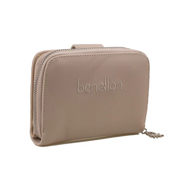 Benetton Bej Nano Orta Boy Kadın Cüzdan BNT 1303 ürün görseli 1