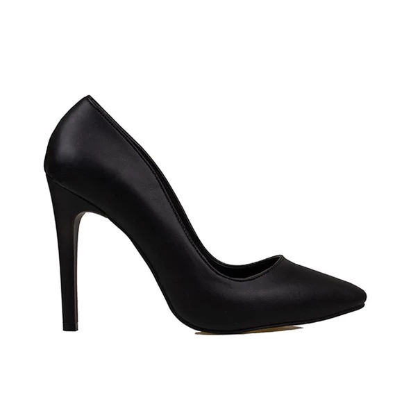 Trend Adımlar Siyah Kadın İnce Topuklu Sivri Burun Stiletto ürün görseli 1