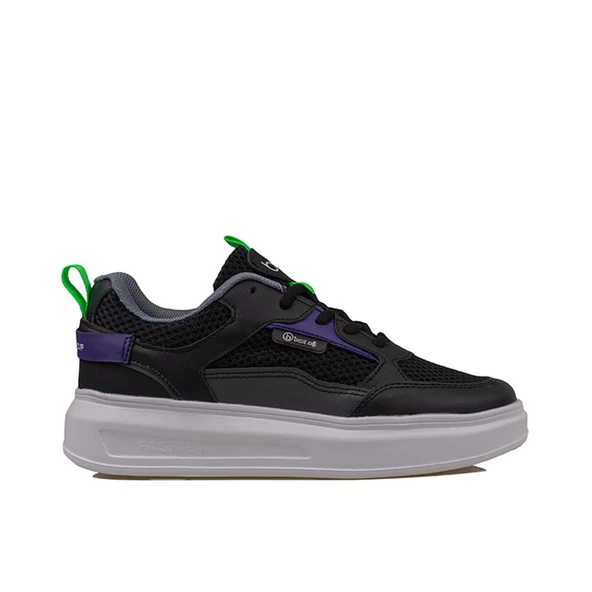 Trend Adımlar Siyah Memory Foam Ped Tabanlı Kalın Taban Kadın Sneaker ürün görseli 1