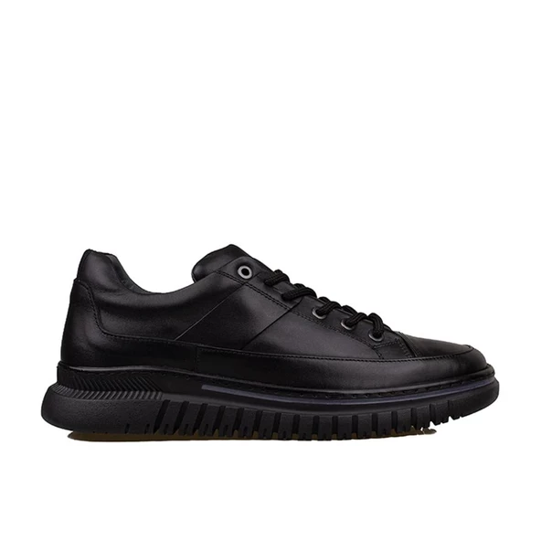 Slayka Siyah Charisma Leather Erkek Bağcıklı Casual Ayakkabı ürün görseli 1