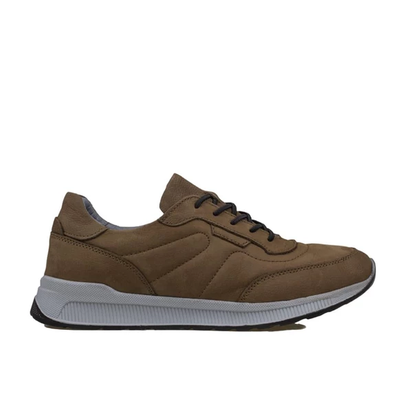 Slayka Haki Brand Nubuk Deri Comfort Casual Erkek Ayakkabı ürün görseli 1