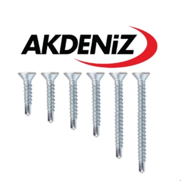 AKDENİZ MATKAP UÇLU VİDA YHB 4,8*80 (200 ADET) ürün görseli 1