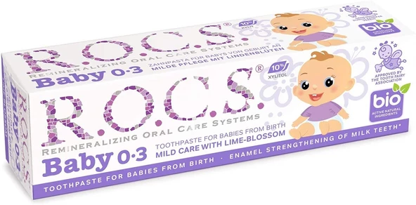 Rocs Baby 0-3 Yaş Ihlamur Özlü Diş Macunu 35ml ürün görseli 1