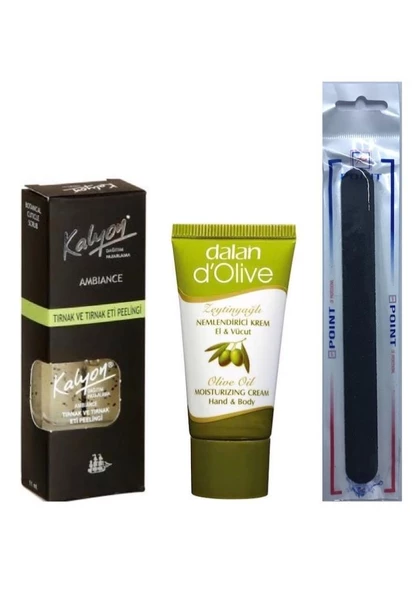 Kalyon Tırnak Eti Peelingi + Dalan Krem 20 Ml + Tırnak Törpüsü ürün görseli 1