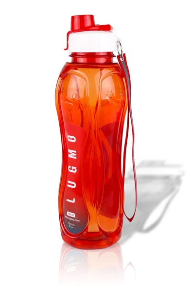 Lugmo Matara Suluk Kapaklı Okul Spor 750 ML Kırmızı-Turuncu ürün görseli 1
