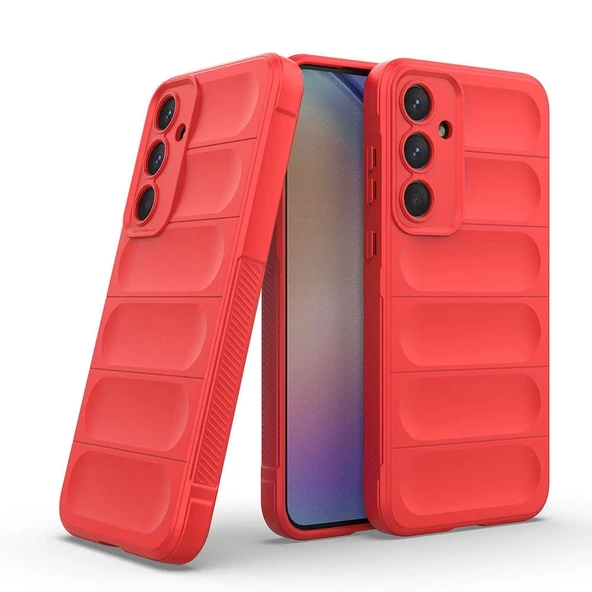 Galaxy A35 Uyumlu Kılıf Esnek TPU Oyuklu Arka Yüzey Tasarımlı Etnik Silikon Kapak ürün görseli 1