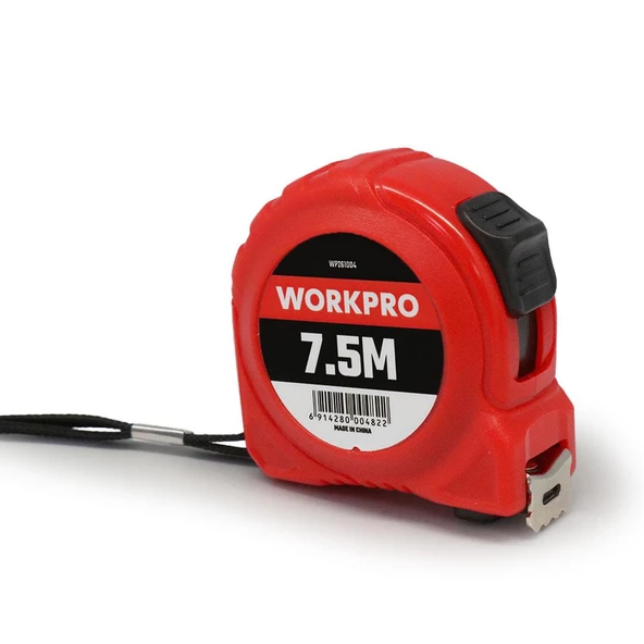WORKPRO WP261004 7,5Mx25mm Beyaz Çelik Şerit Metre ürün görseli 1