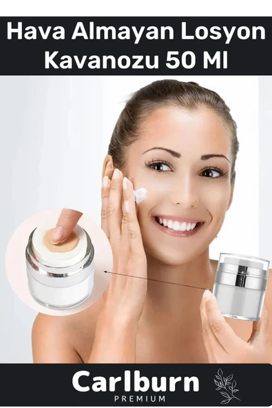 Premium Üretim Yüksek Kaliteli Vakum Basınç  Hava Almayan Geçirmeyen Krem Losyon Kavanozu 50 Ml ürün görseli 1